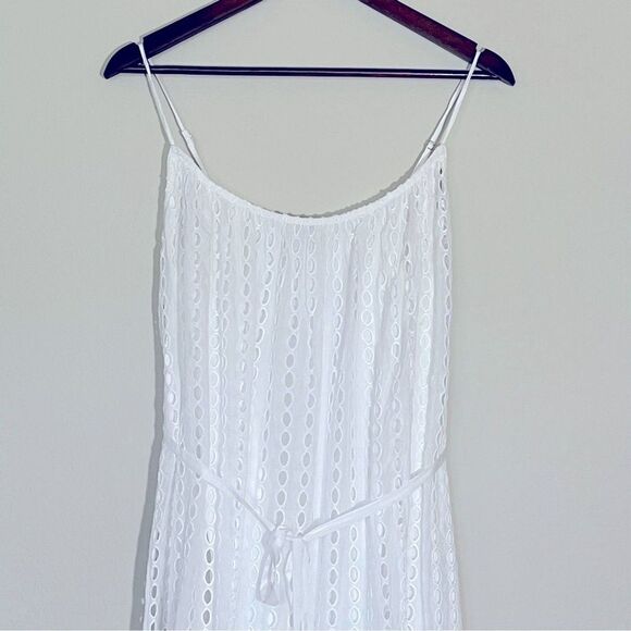 J Crew NWT Oval Eyelet Midi Dress Size Small in White - Picture 6 of 16